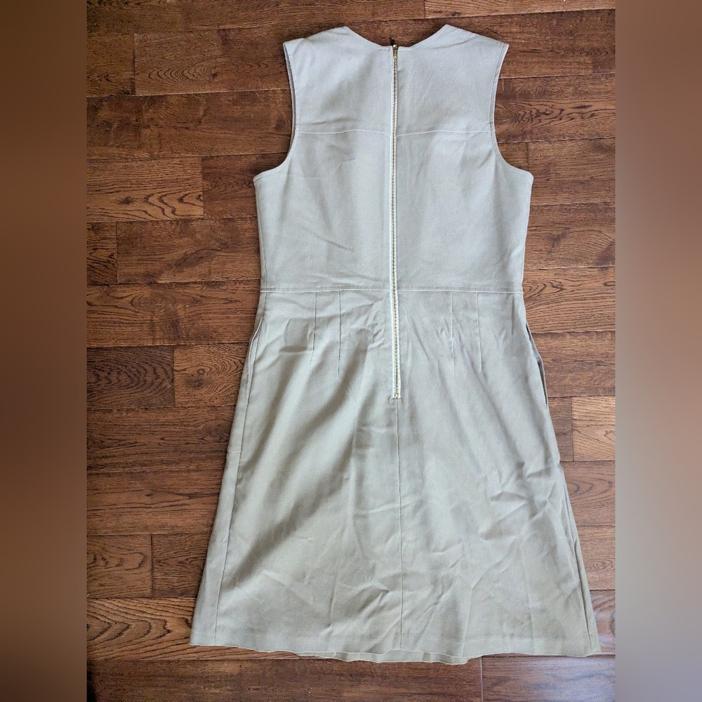 Sara Campbell Sheath Work Sleeveless Dress Stone/Khaki Ladies Size 6 VGUC - Picture 5 of 7